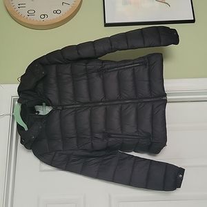 Black save the duck puffer